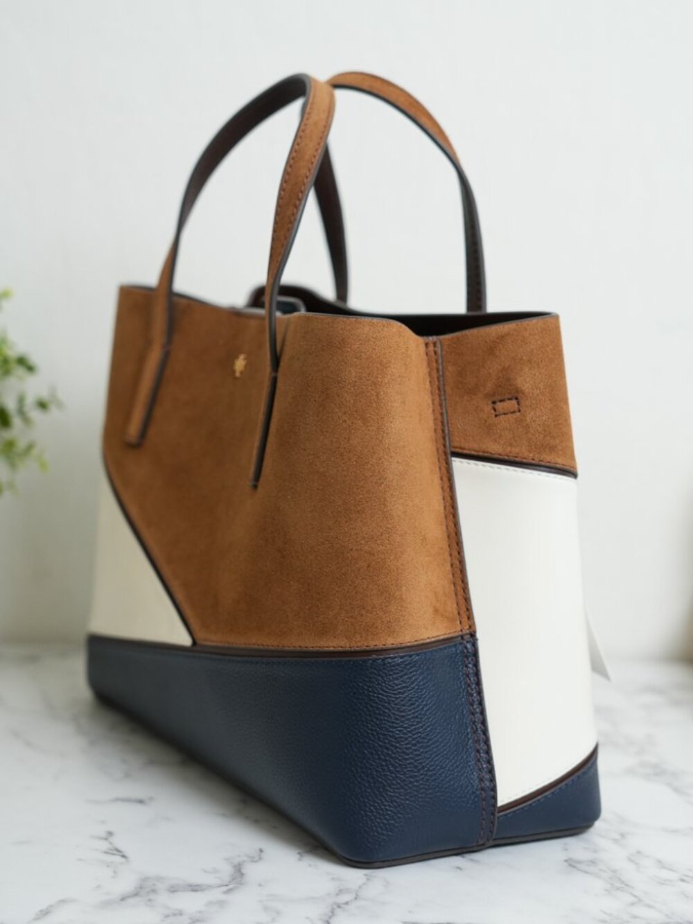 Tory Burch Blake Patchwork Small Tote Satchel Crossbody 182394 NWT - Picture 5 of 10